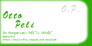 otto peli business card